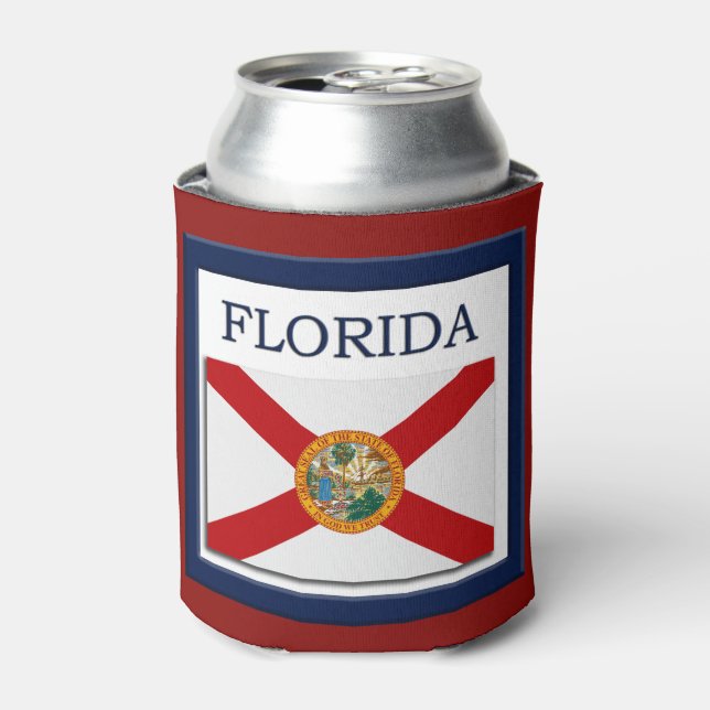 Florida State Flag Design Can Cooler (Can Front)