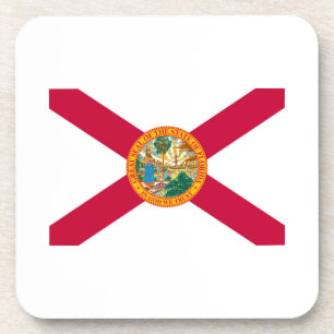 Florida State Flag Design Coaster