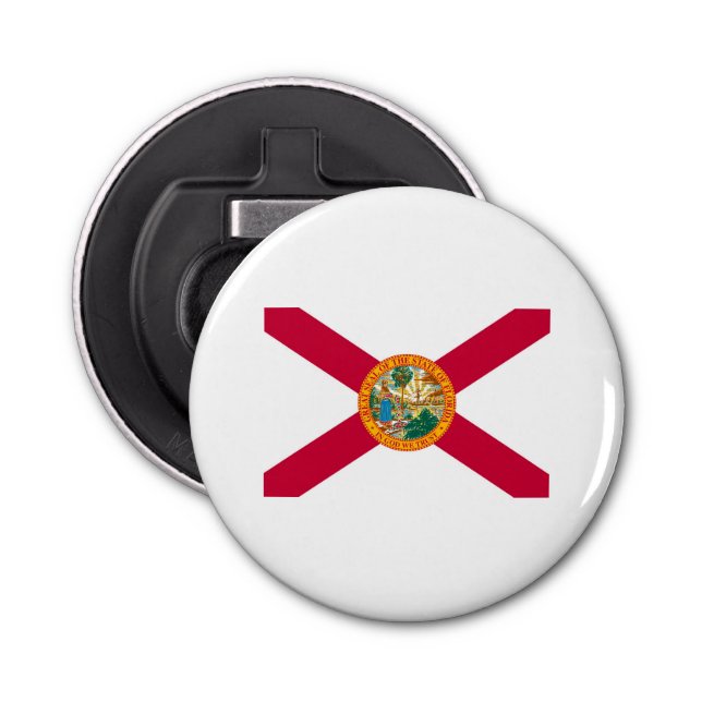 Florida State Flag Design Decor Bottle Opener (Front)