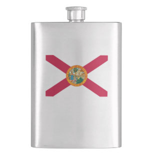 Florida State Flag Design Hip Flask