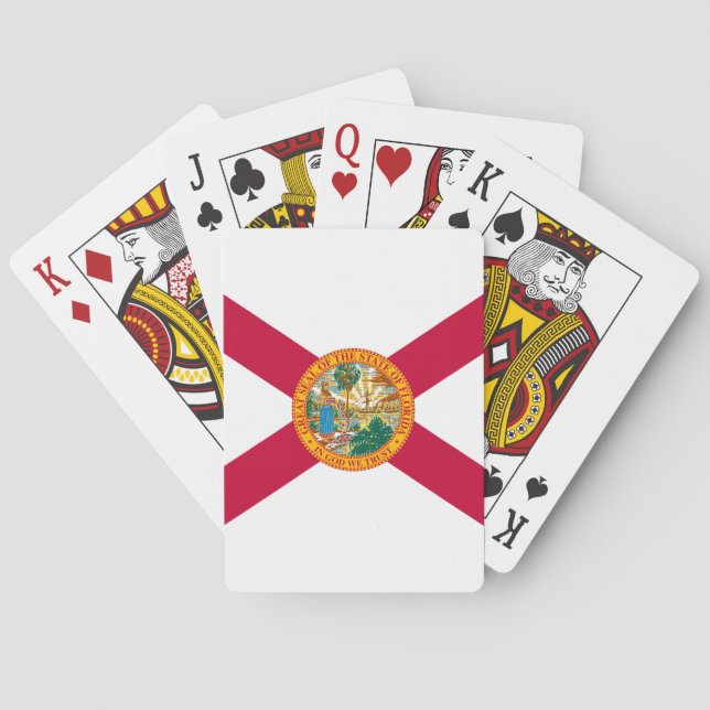 Florida State Flag Design Playing Cards (Back)