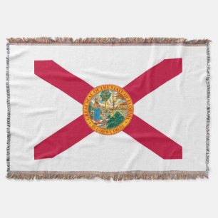 Florida State Flag Design Throw Blanket