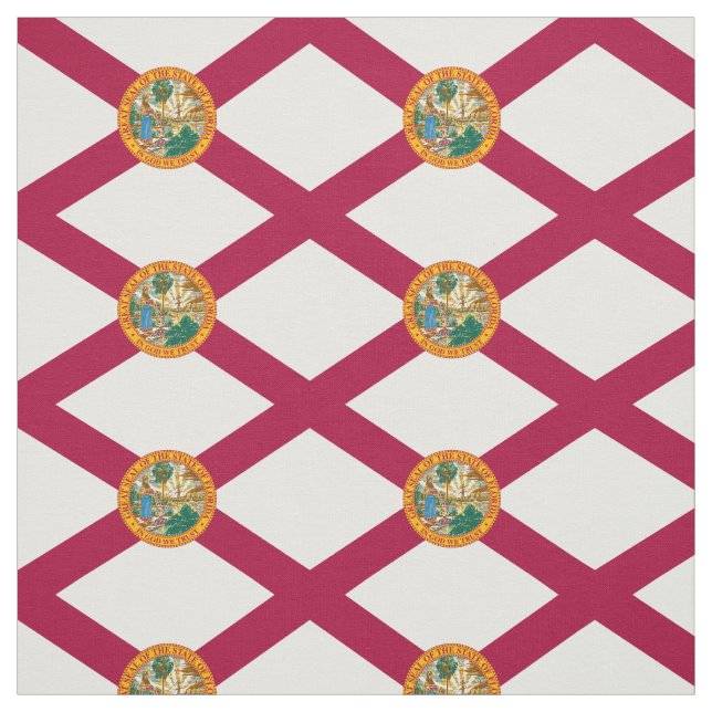 Florida State Flag Fabric (Swatch)