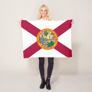 Florida State Flag Fleece Blanket