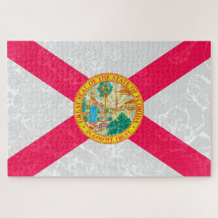 Florida State Flag Grunge Jigsaw Puzzle