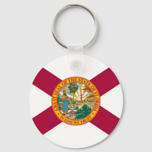 Florida State Flag Key Ring