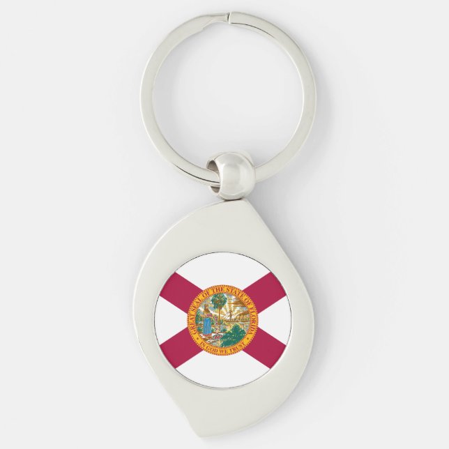 Florida State Flag Key Ring (Front)