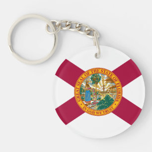 Florida State Flag Key Ring