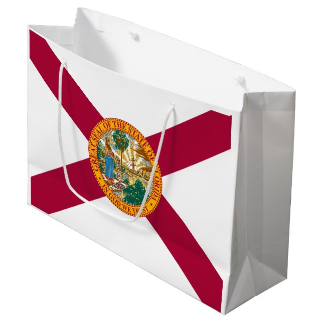 Florida State Flag Large Gift Bag (Front Angled)