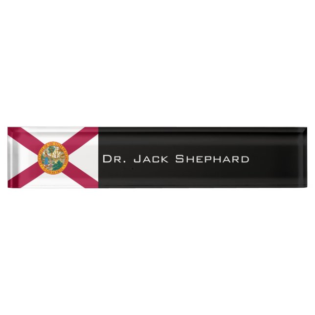 Florida State Flag Nameplate (Front)