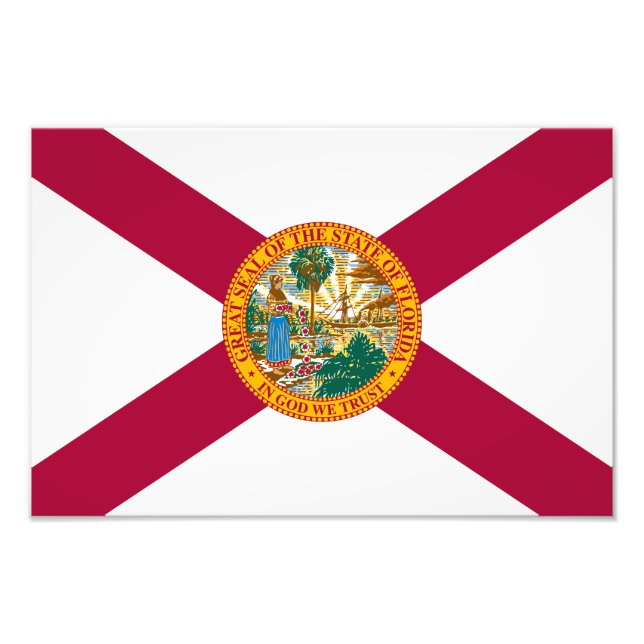 Florida State Flag Photo Print (Front)