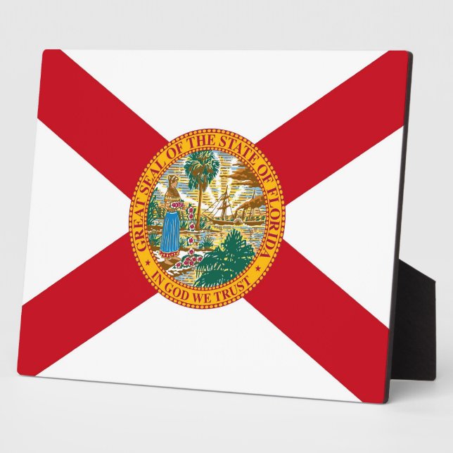 Florida State Flag Plaque (Side)