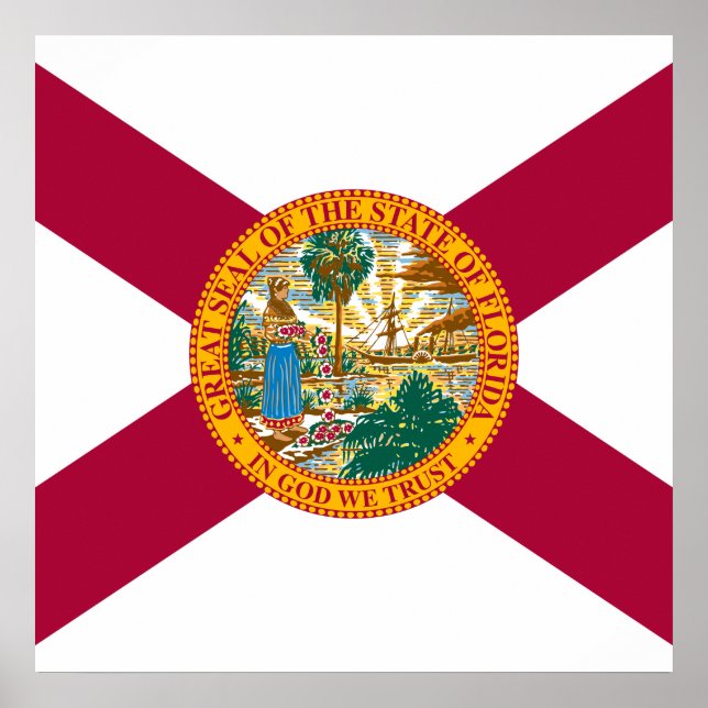 Florida State Flag Poster (Front)