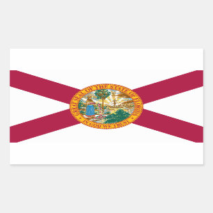 Florida State Flag Rectangular Sticker
