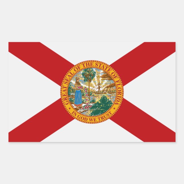 Florida State Flag Sticker (Front)