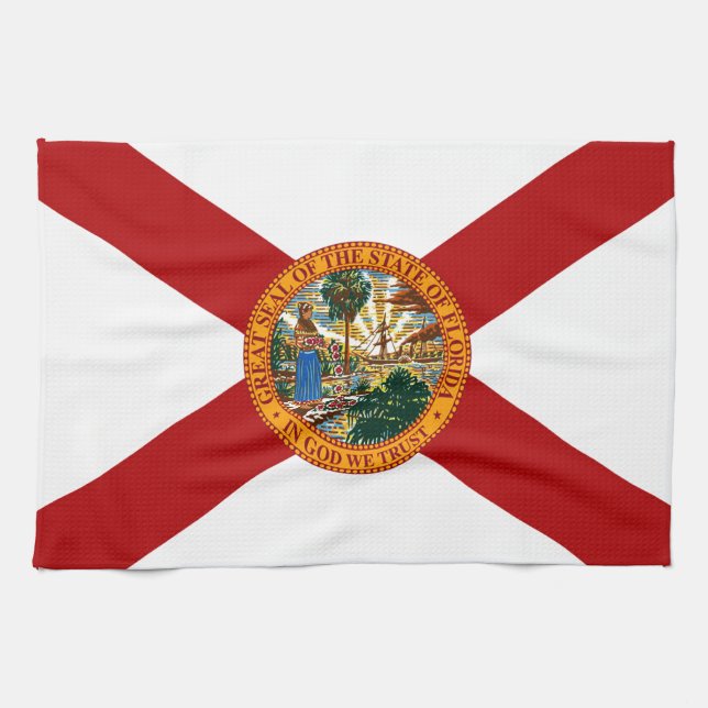 Florida State Flag Tea Towel (Horizontal)