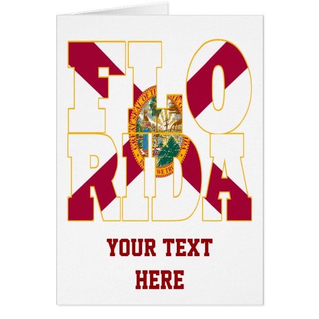 Florida state flag text (Front)