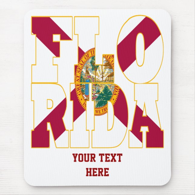 Florida state flag text mouse mat (Front)