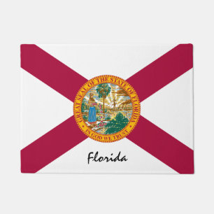 Florida State & Florida Flag USA house mat /sport