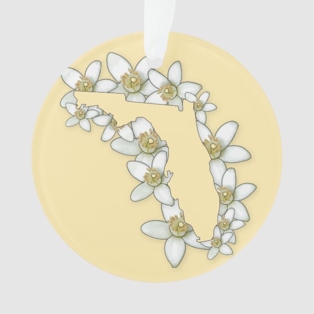 Florida State Flower Ornament (Front)
