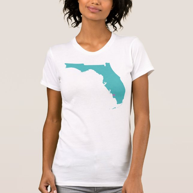 Florida State Heart on Naples T-Shirt (Front)