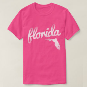 Florida state in pink T-Shirt