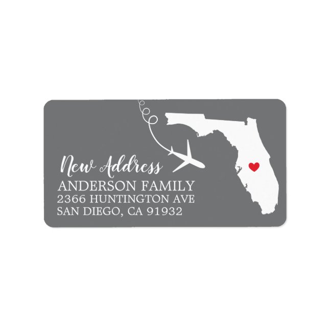 Florida State | New Home Return Address Label (Front)