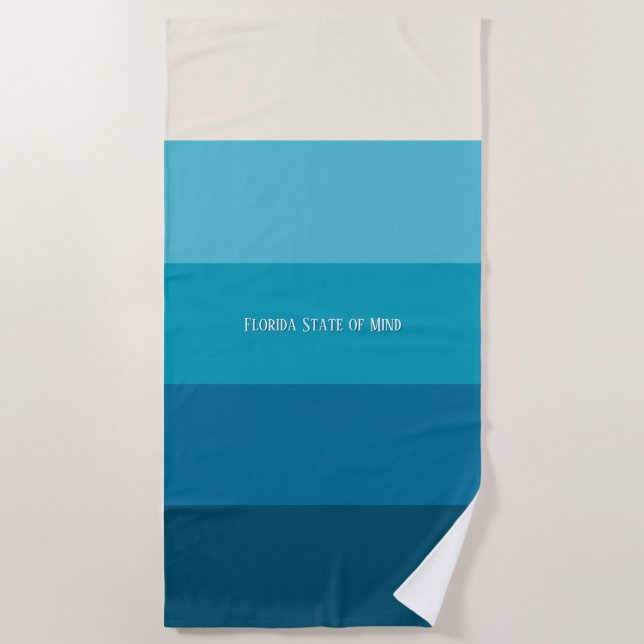 "Florida State of Mind" Beach Towel (Front)