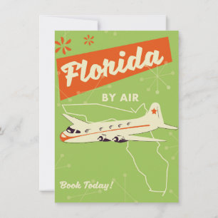 Florida State retro poster. Invitation