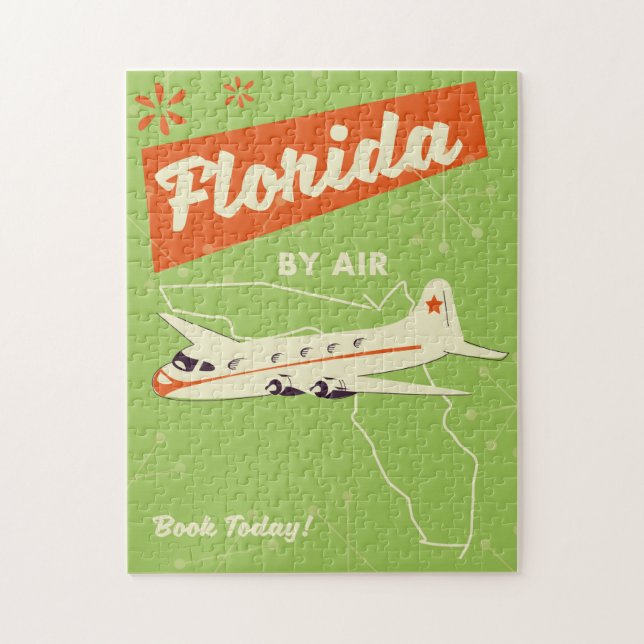 Florida State retro poster. Jigsaw Puzzle (Vertical)