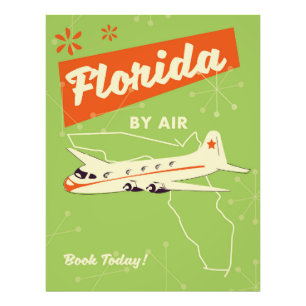 Florida State retro poster. Photo Print