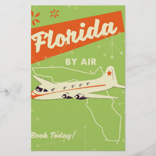 Florida State retro poster. Stationery