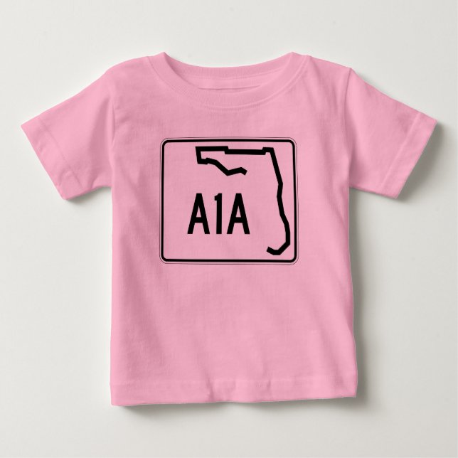 Florida State Route A1A Baby T-Shirt (Front)