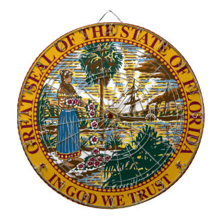 Florida State Seal Dartboard