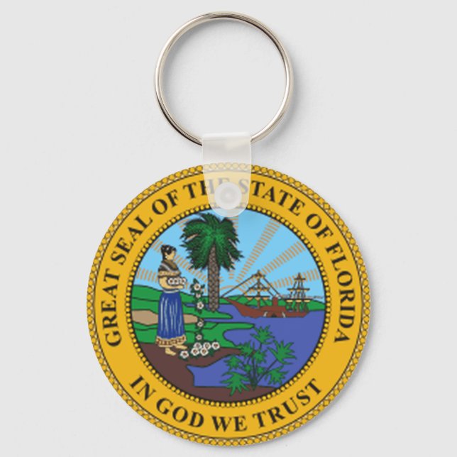 Florida State Seal Key Ring (Front)