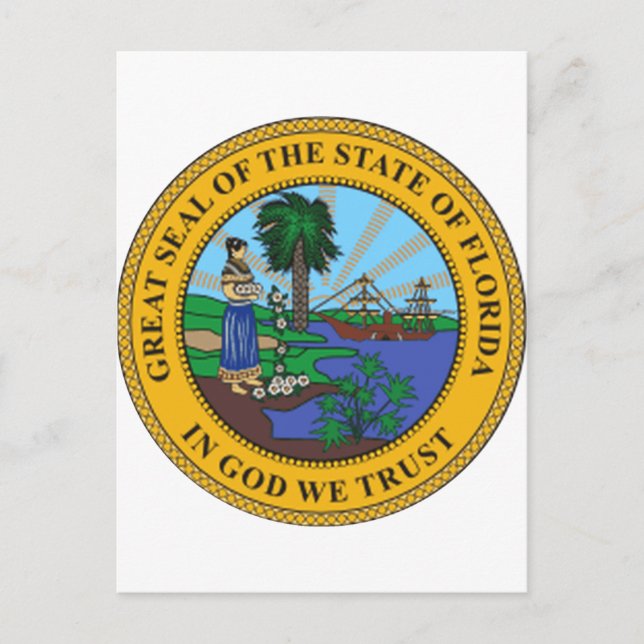 Florida State Seal Postcard (Front)