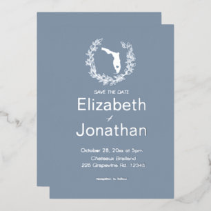 Florida State Silhouette Destination Wedding 