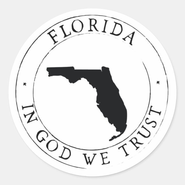 Florida state Sticker Envelope Seal (Front)