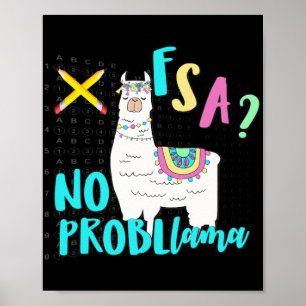 Florida State Test Day Llama For Students1 Poster