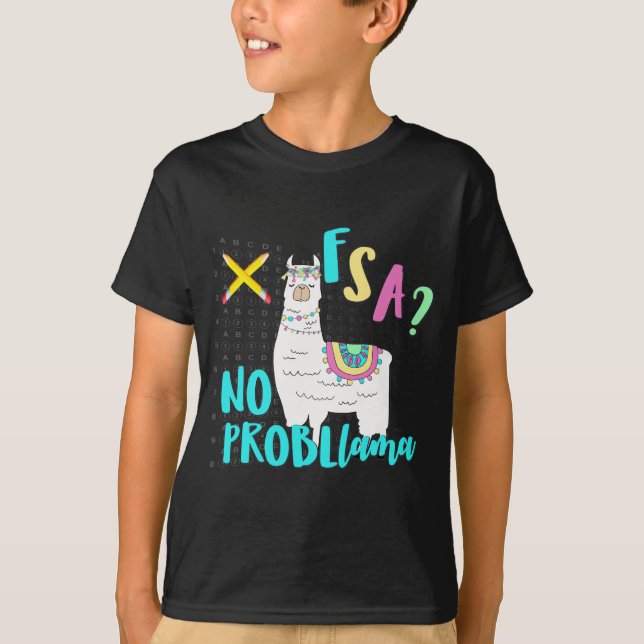 Florida State Test Day Llama For Students1  T-Shirt (Front)