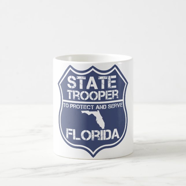 Florida State Trooper To Protect And Serve Coffee Mug (Center)