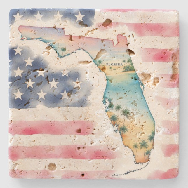 Florida Stone Coaster  (Front)