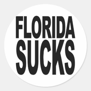 Florida Sucks Classic Round Sticker