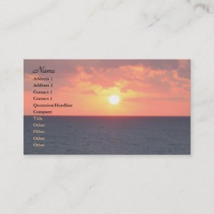 Florida Sunrise Business Card