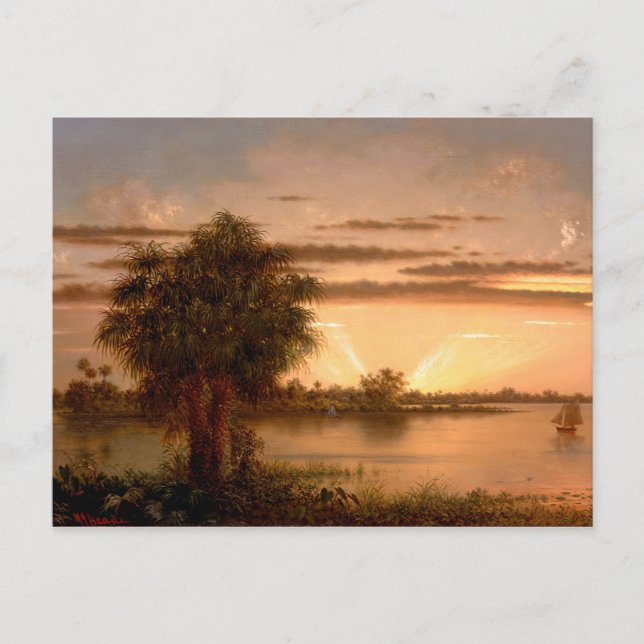 Florida Sunrise Martin Johnson Heade Postcard (Front)