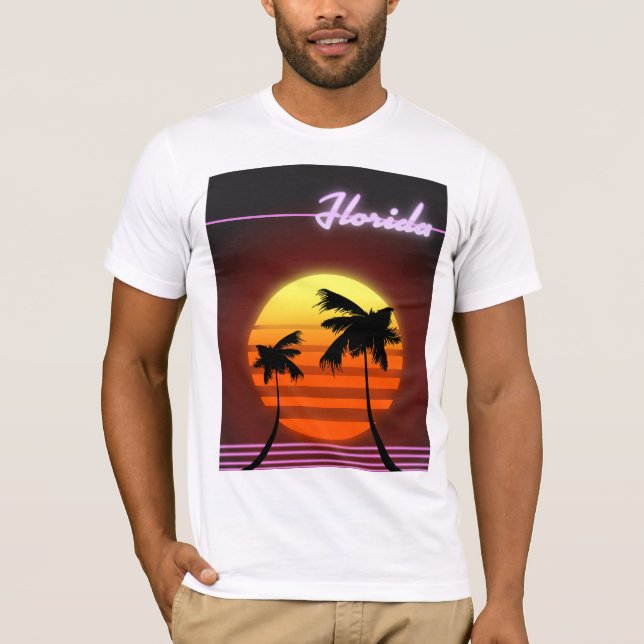 Florida Sunset 1984 poster T-Shirt (Front)