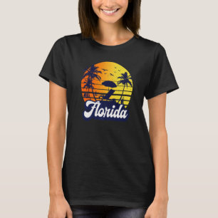 Florida Sunset Beach Retro Premium T-Shirt
