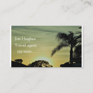Florida sunset business card