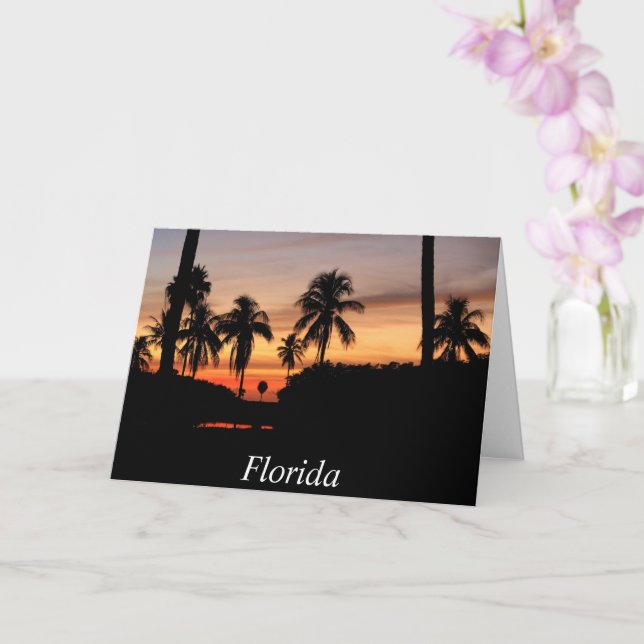 Florida sunset card (Orchid)