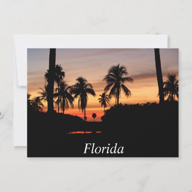 Florida sunset card (Front)